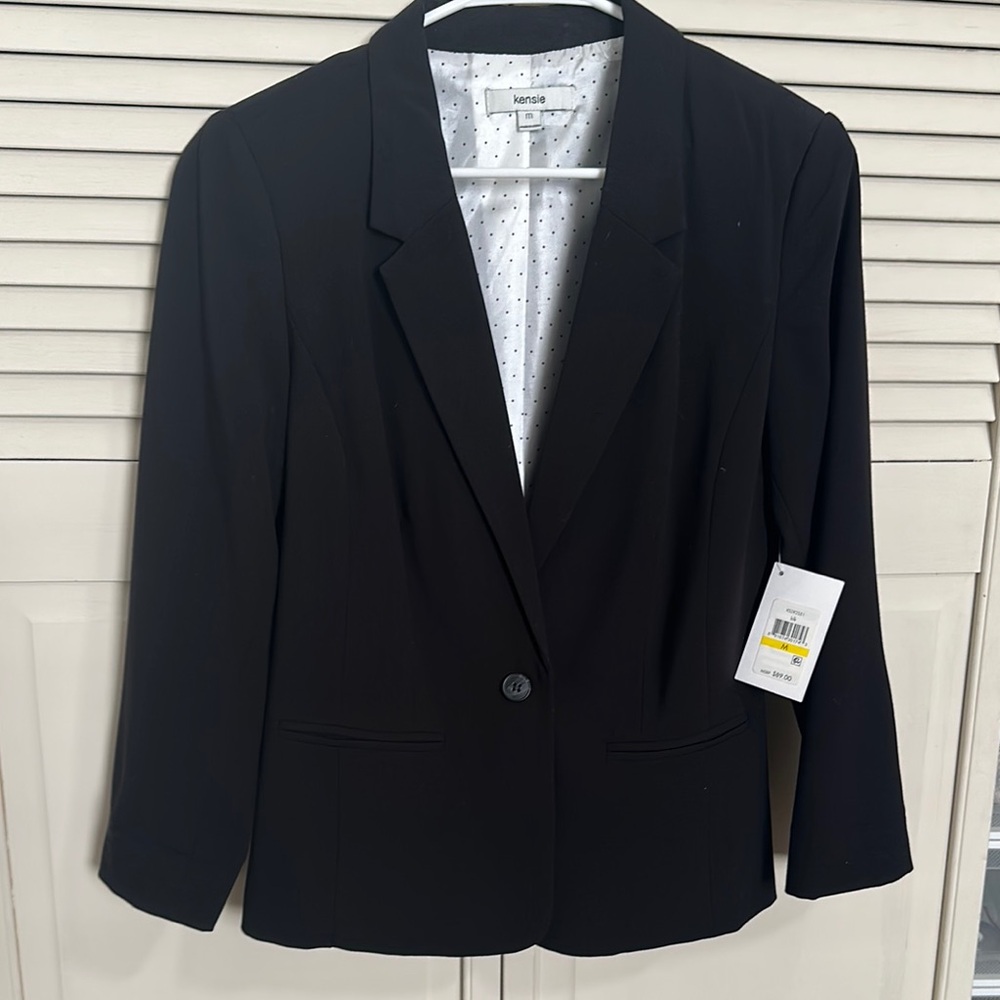 Kensie Black Blazer Professional Suit Jacket